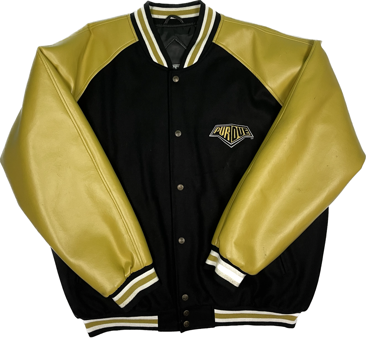 Mondetta USA Leather and Wool varsity letterman style jacket - Size Large -  clothing & accessories - by owner 
