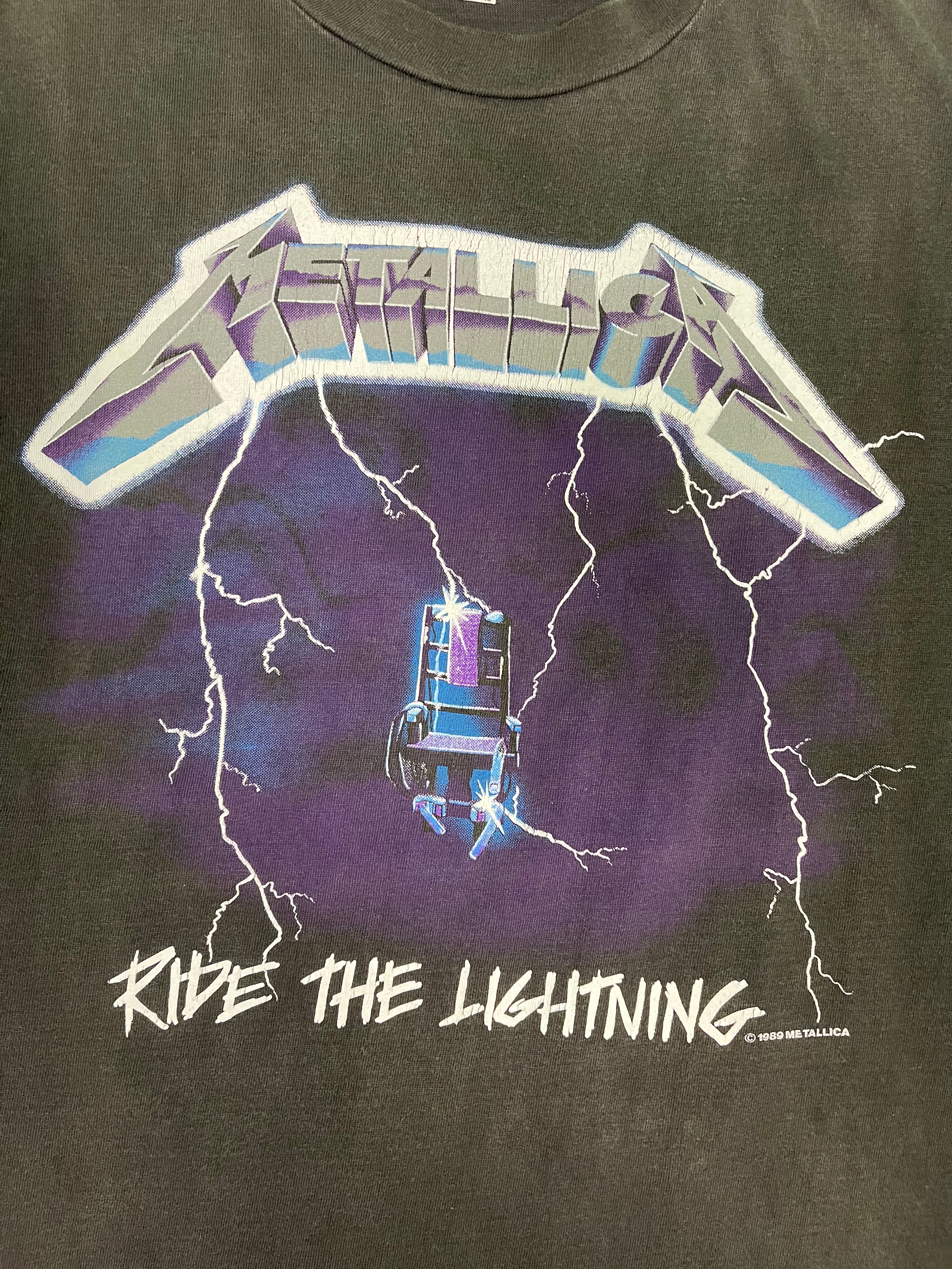 89' Metallica Ride the Lightning Vintage T-Shirt – Manonda