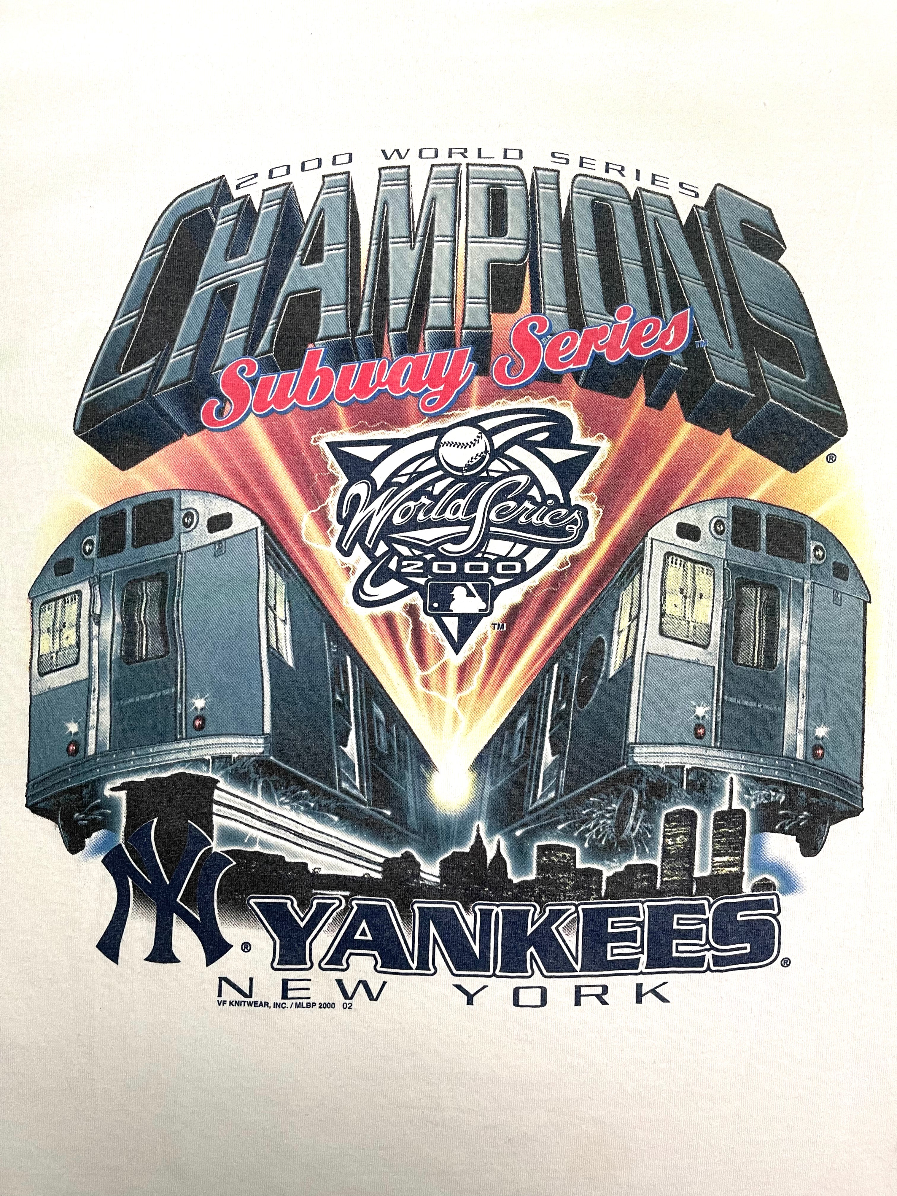 NY Yankees 2000 World Series Championship T-Shirt (Subway Series)