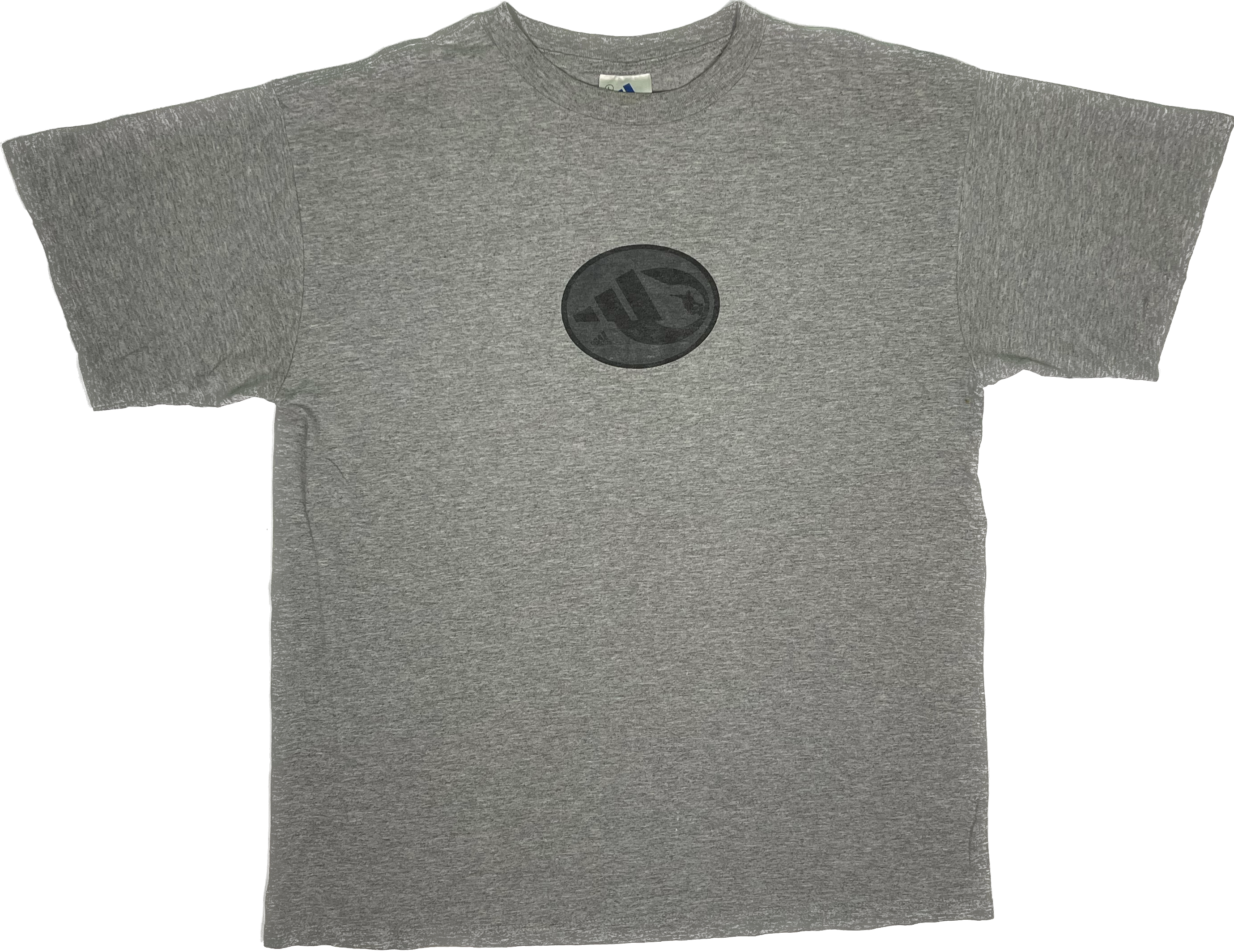 Adidas Vintage Soccer T-Shirt Grey