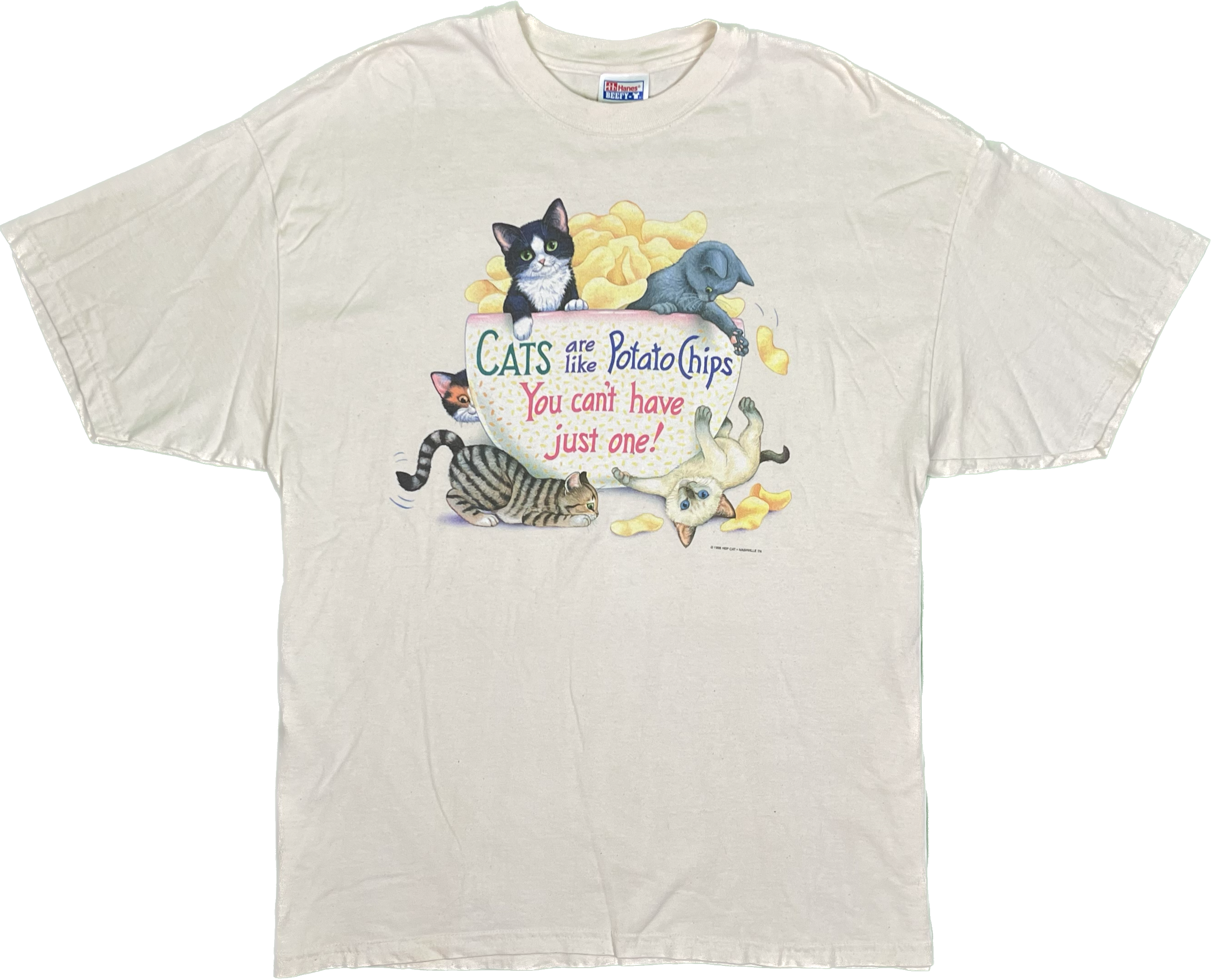 98' Cats are like Potato Chips You can't hate just one Vintage T-Shirt