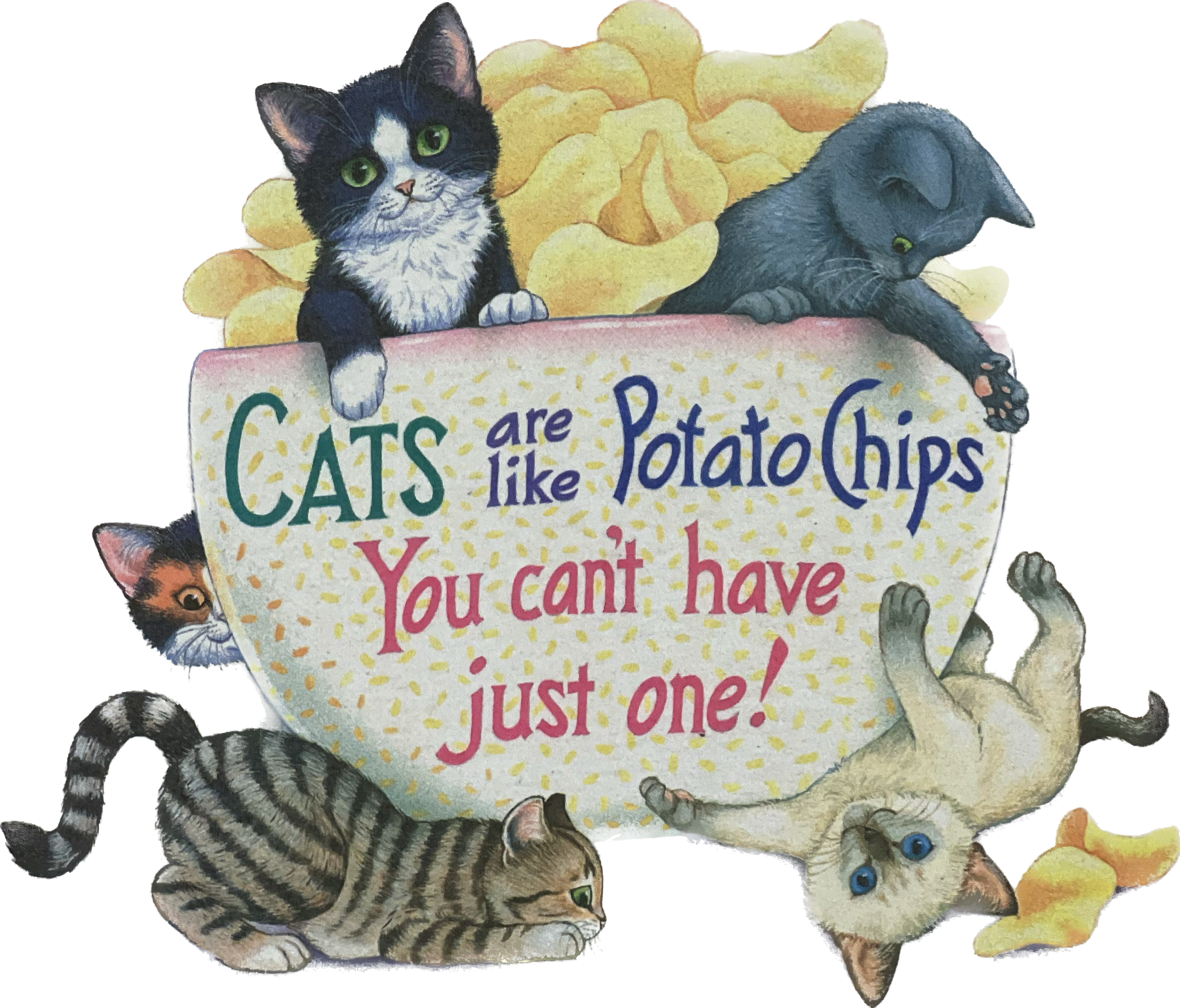 98' Cats are like Potato Chips You can't hate just one Vintage T-Shirt