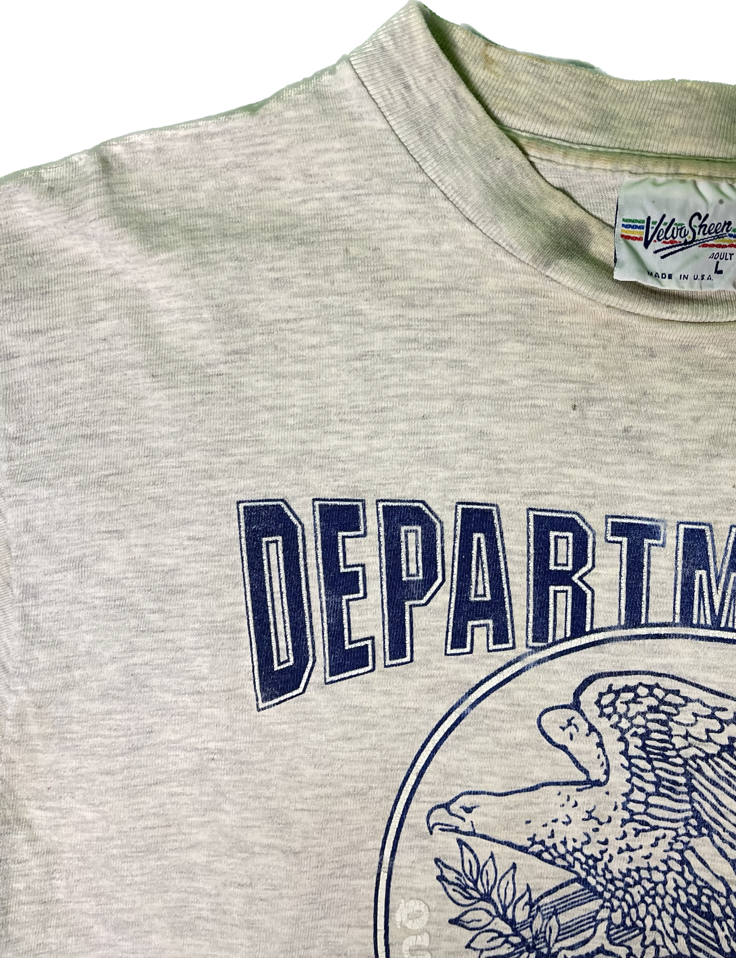 Department of Justice Vintage Distressed Look T-Shirt