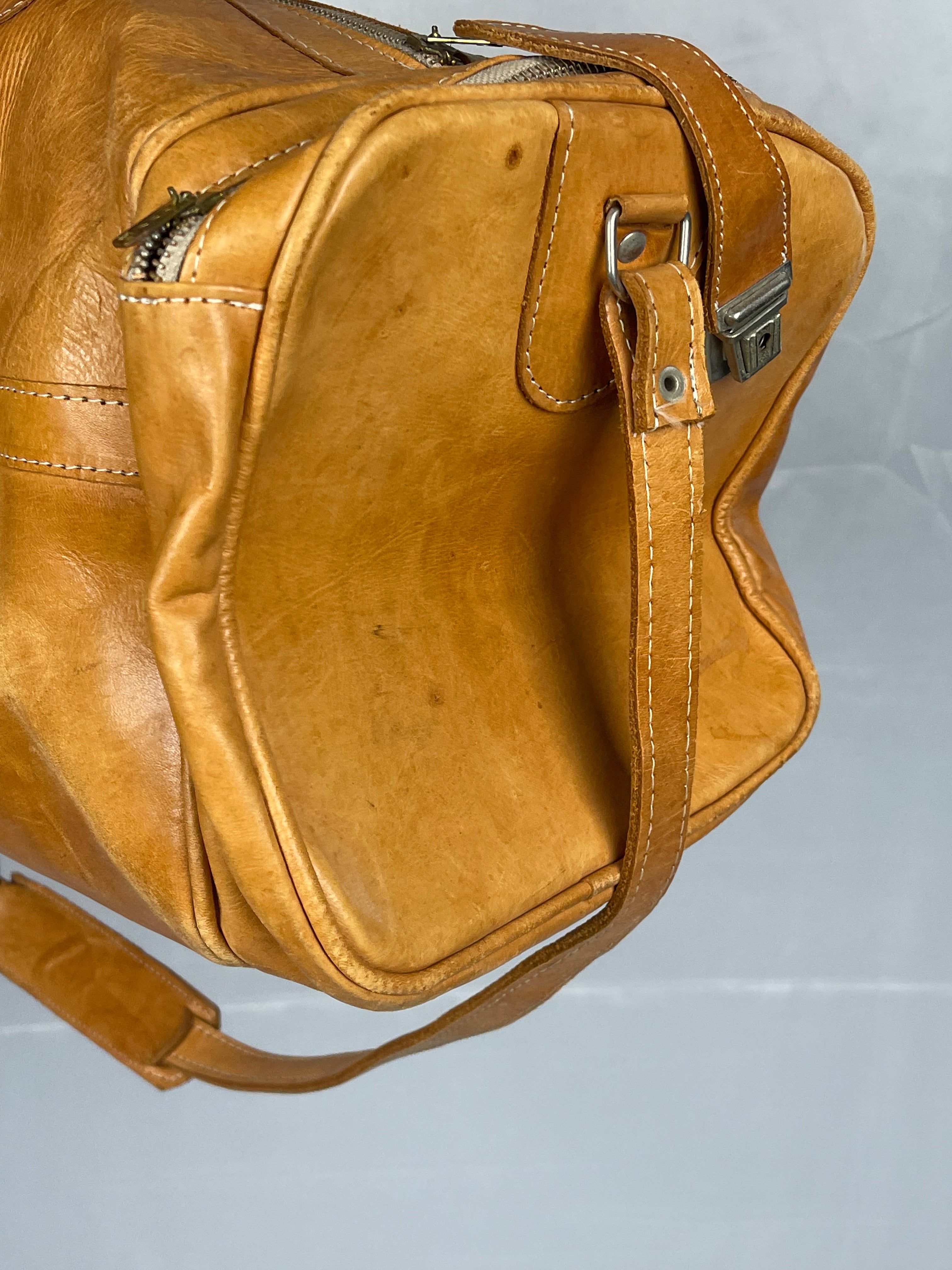 Vintage Leather Travel Bag