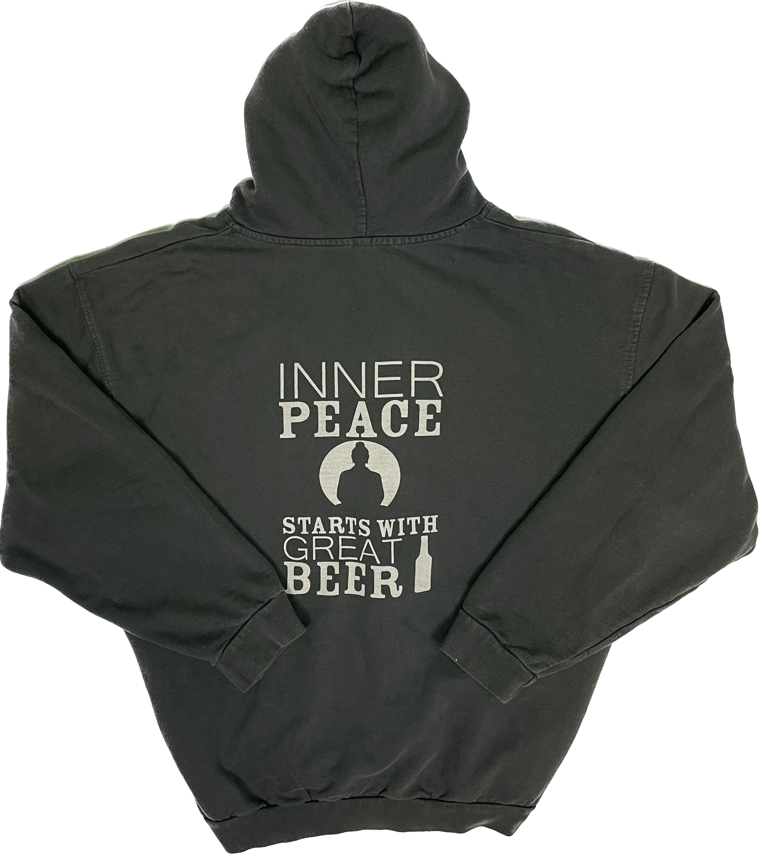 Inner Peace Starts With Great Beer Zip Hoodie