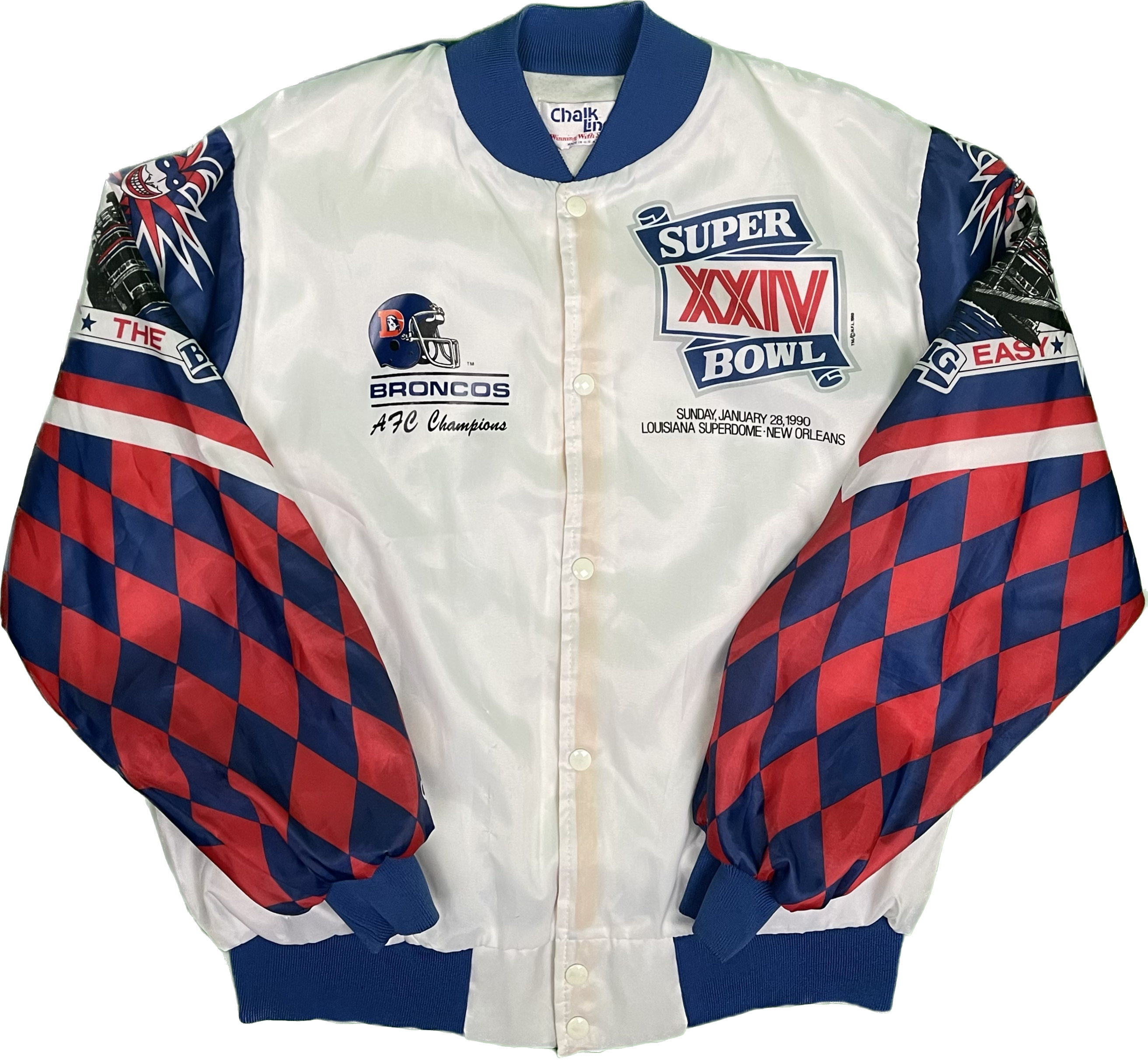 90' Super Bowl Broncos Jacket All Over Back print