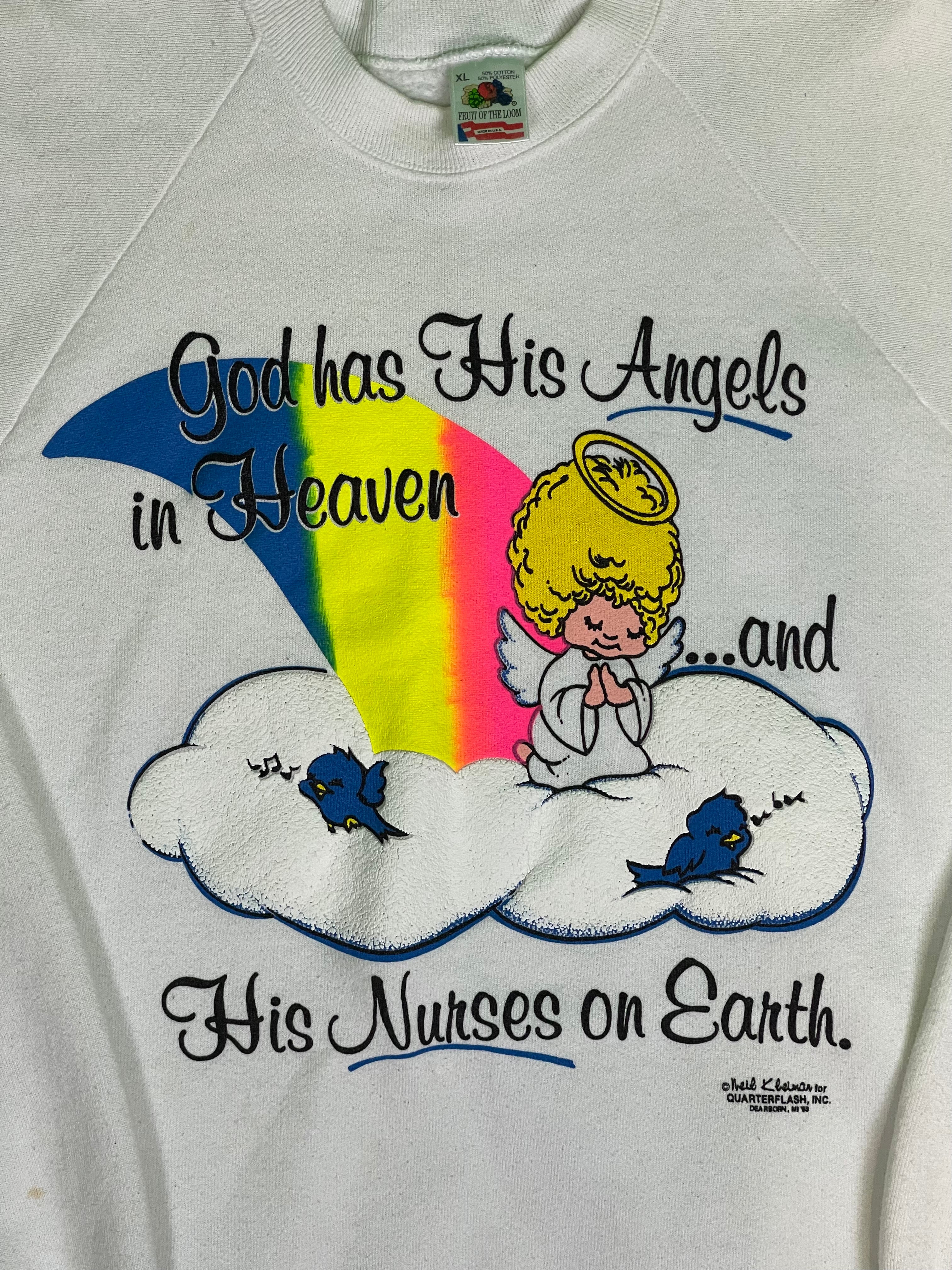 93' God has his Angels in Heaven Vintage Sweatshirt