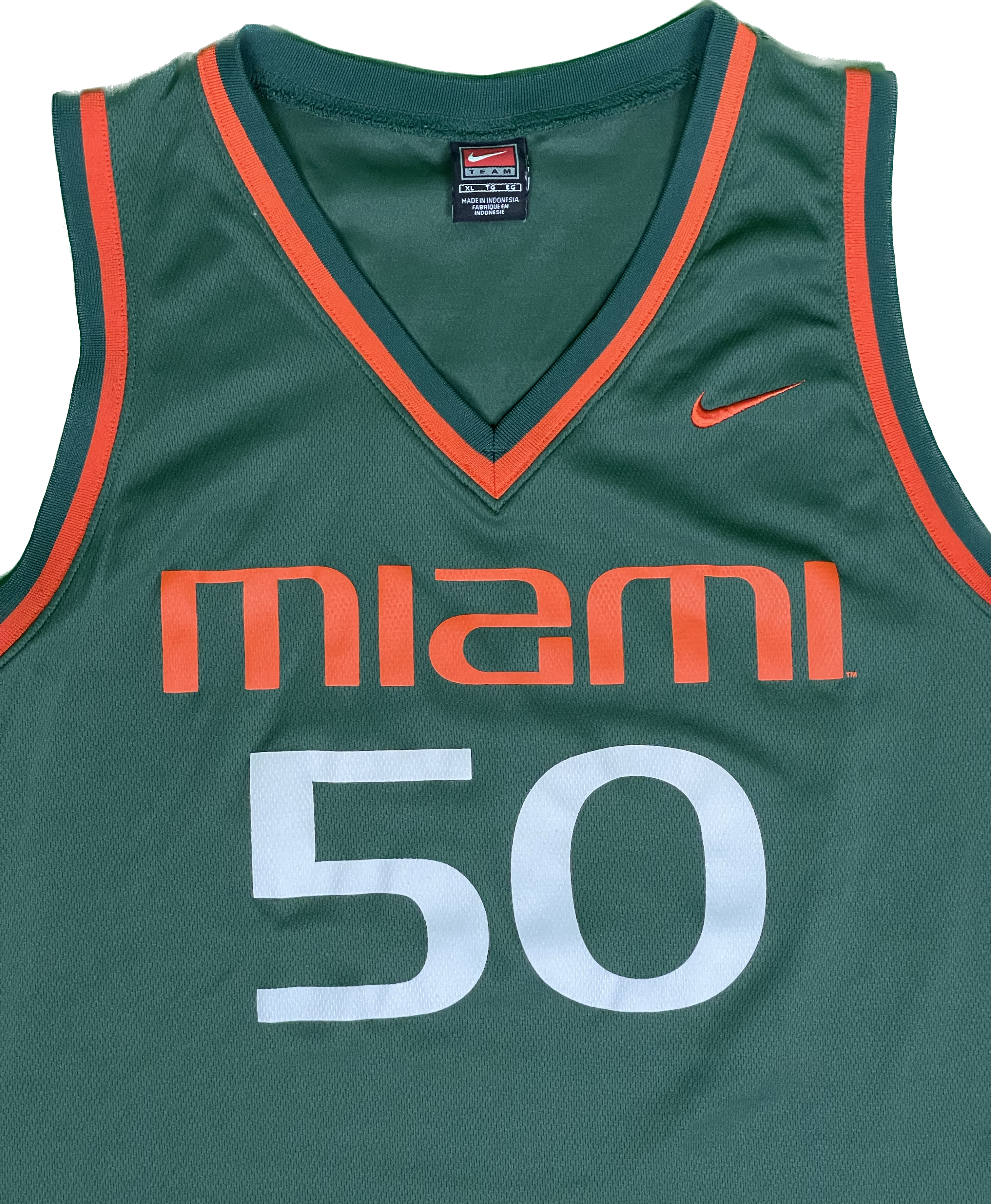 University of Miami Vintage Basketball Jersey
