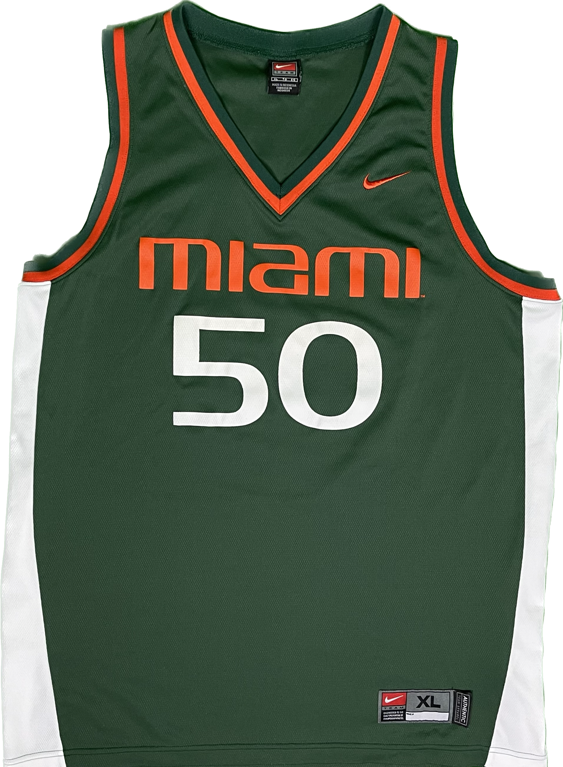University of Miami Vintage Basketball Jersey