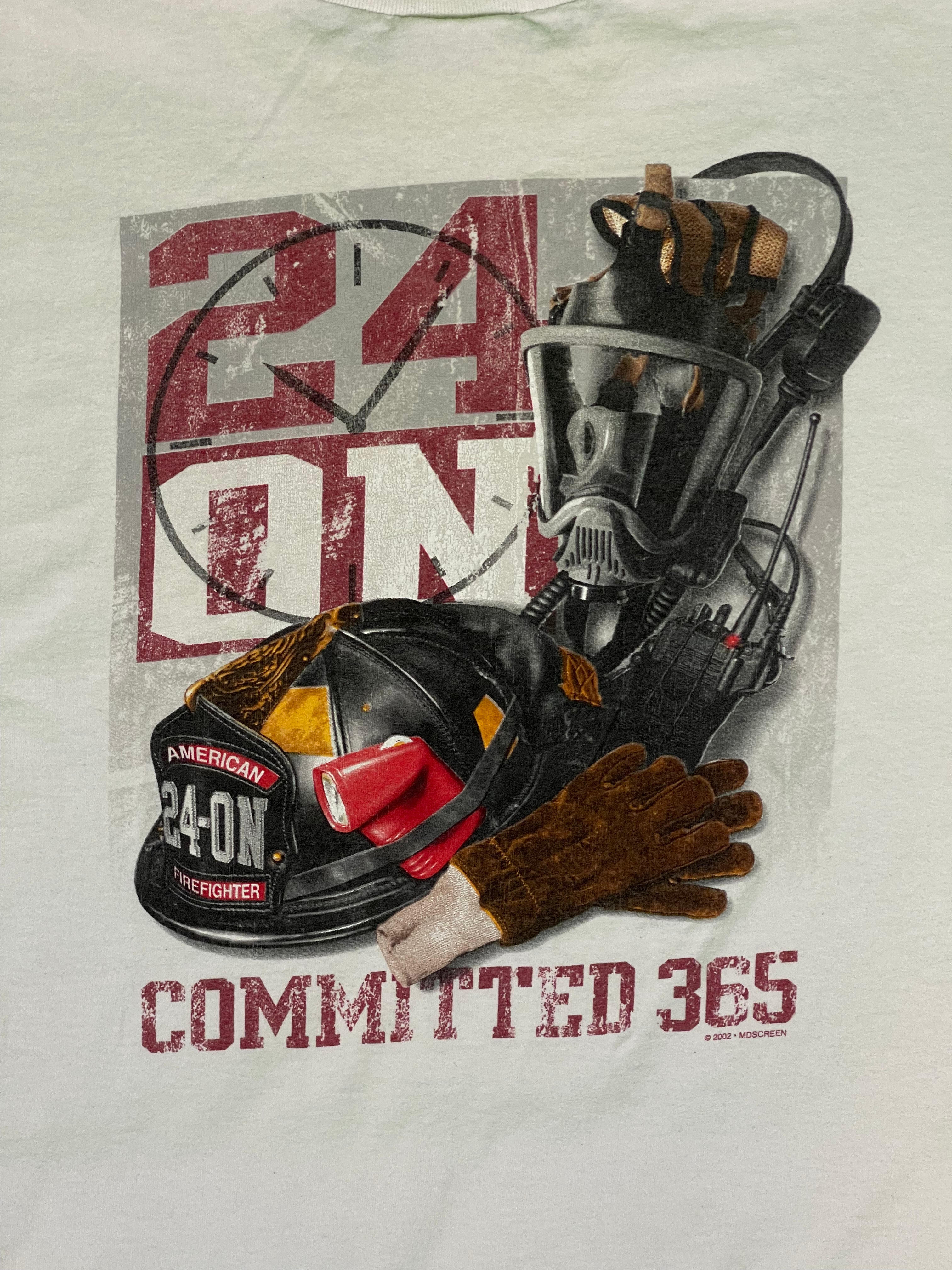 02' American Firefighter Vintage T-Shirt