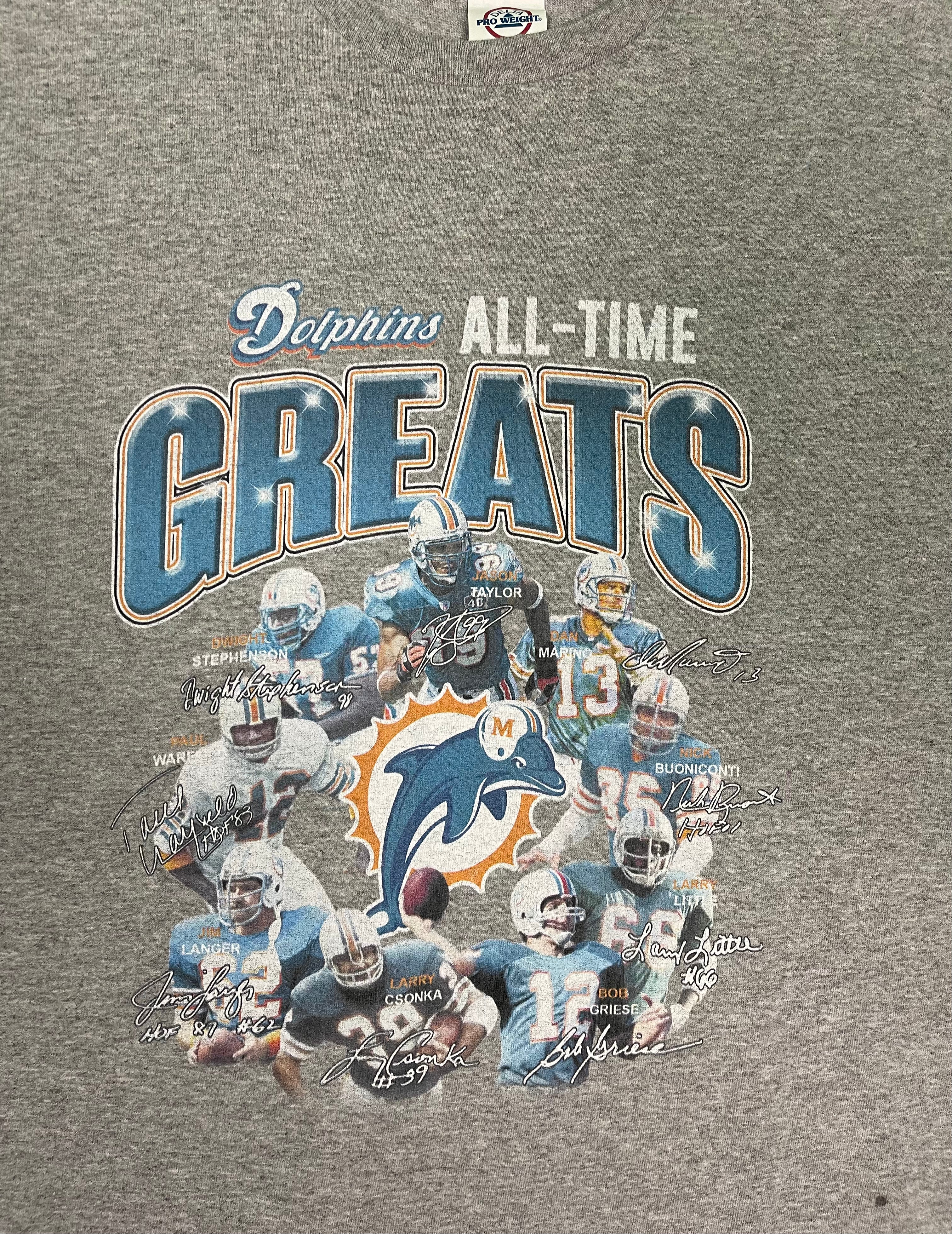 Miami Dolphins All-Time Greats T-Shirt