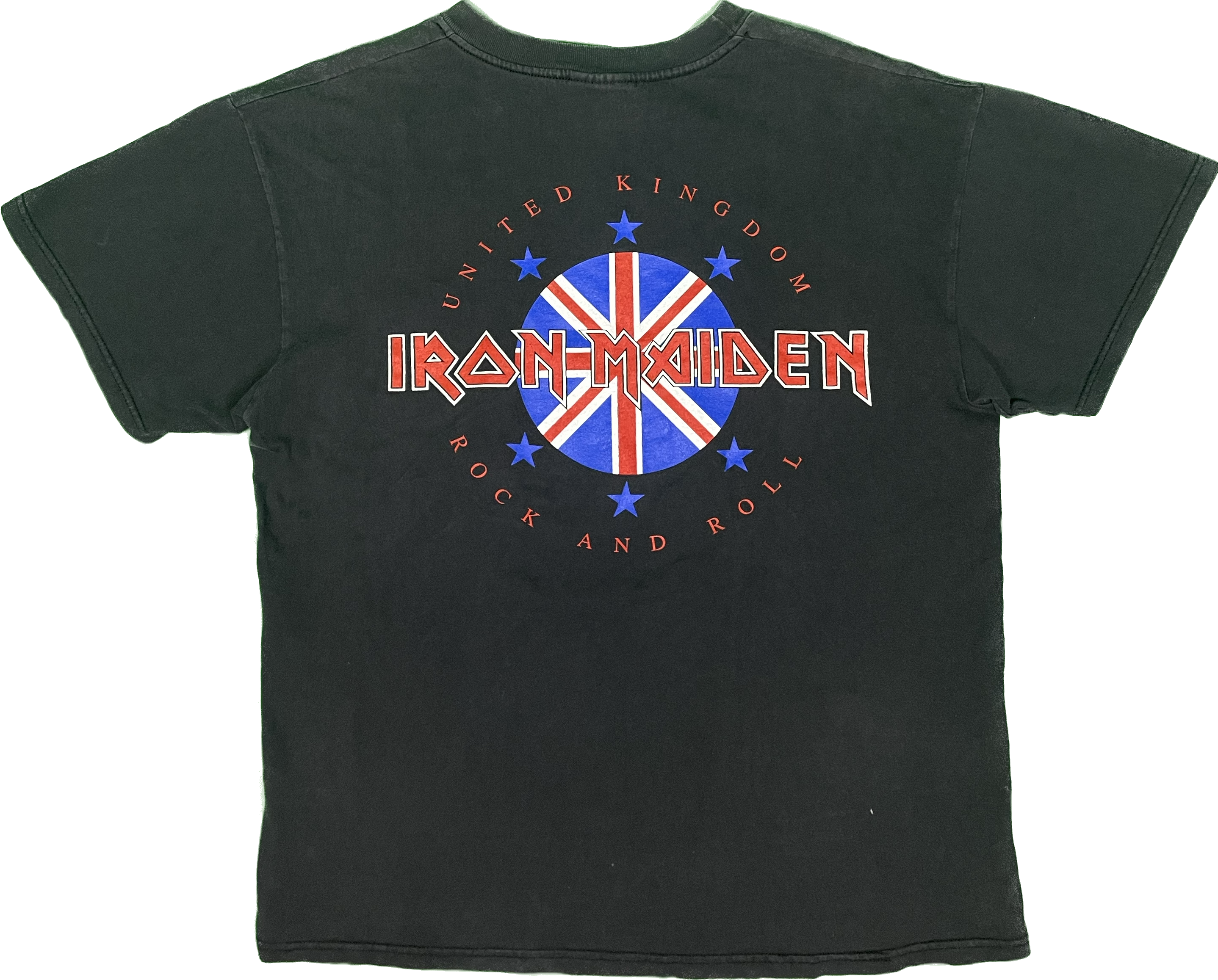 90&#39; Iron Maiden Vintage UK Tour T-Shirt