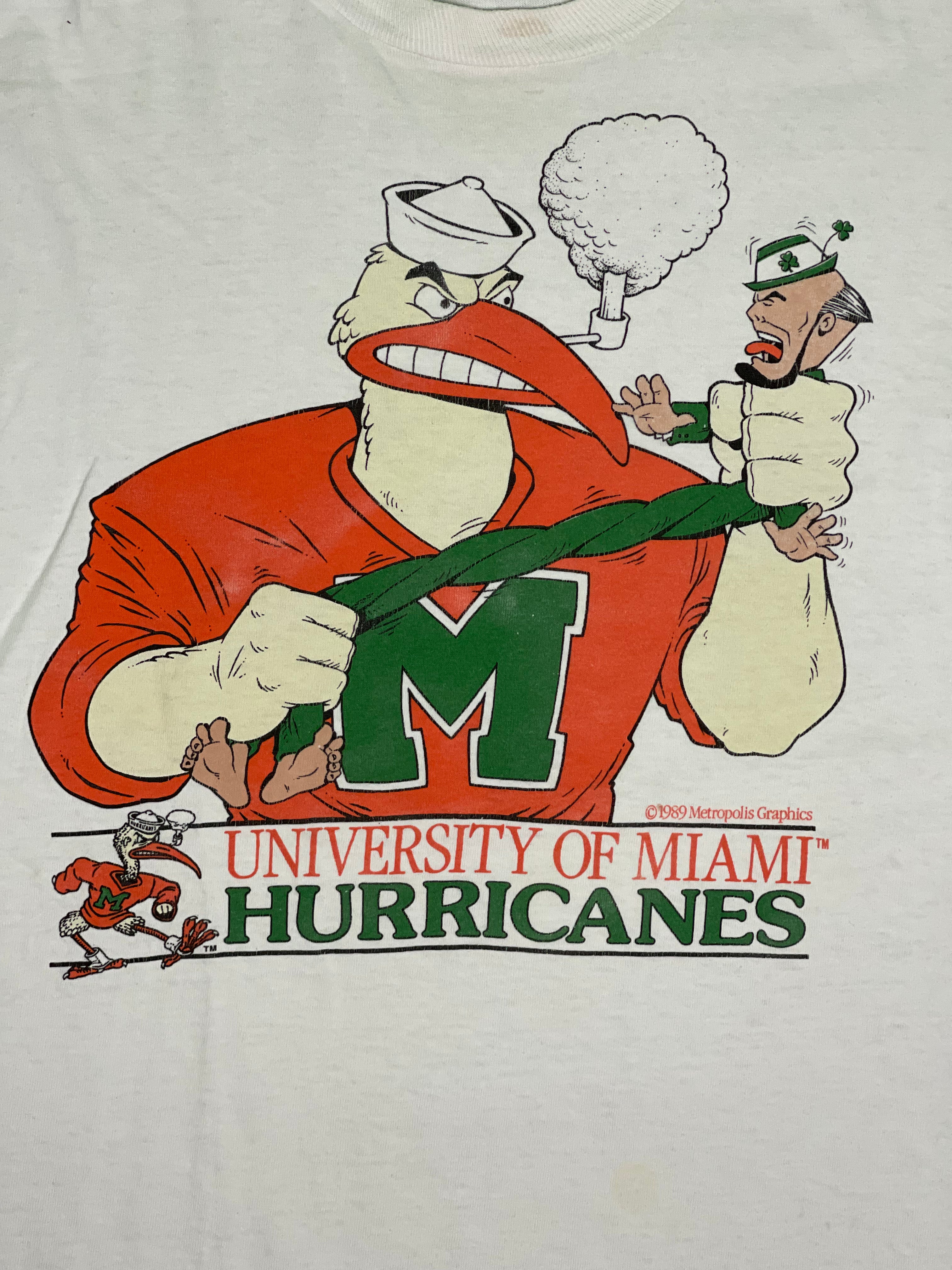 89&#39; University of Miami T-Shirt