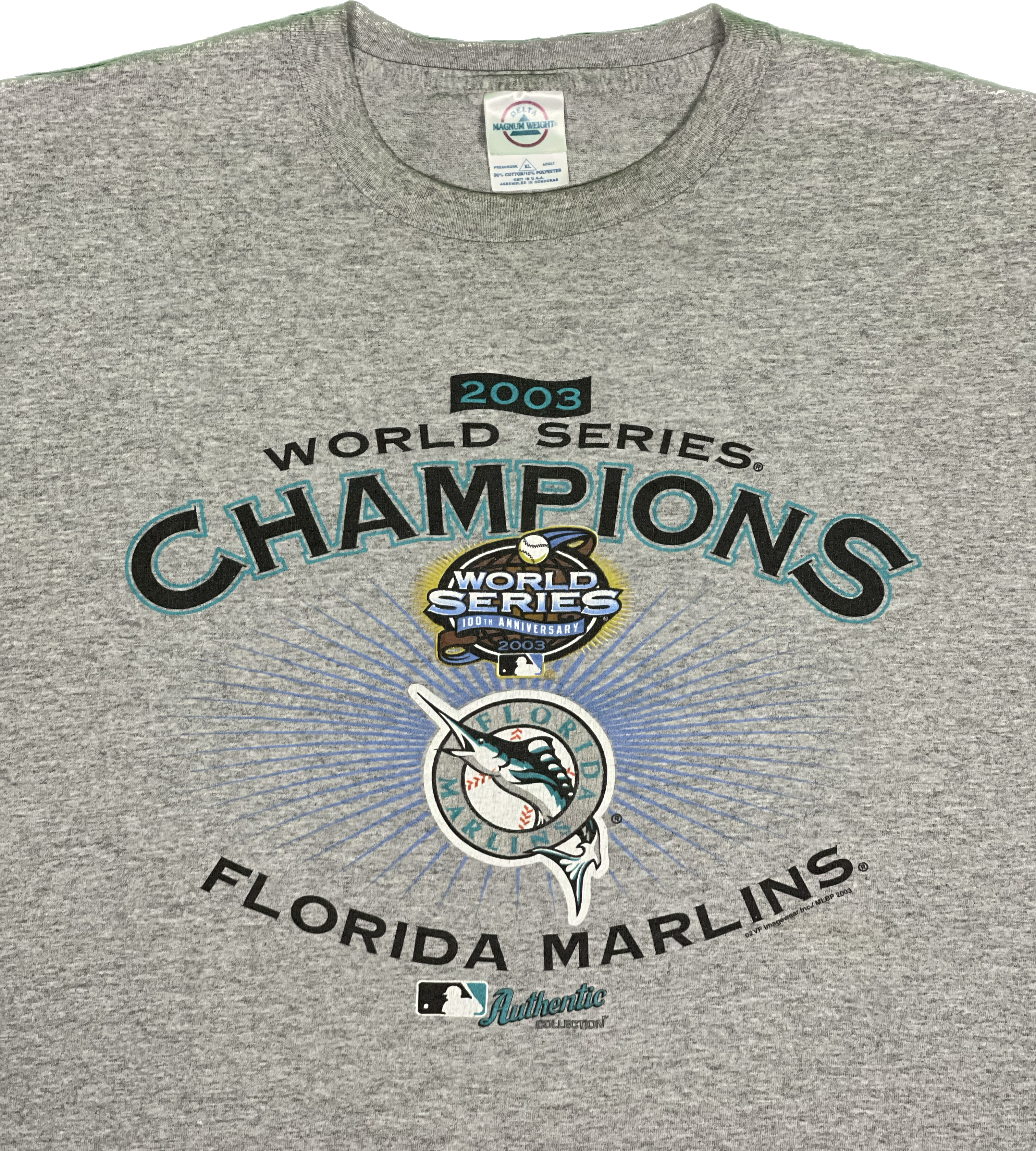 03&#39; Florida Marlins World Series Champions Vintage T-Shirt
