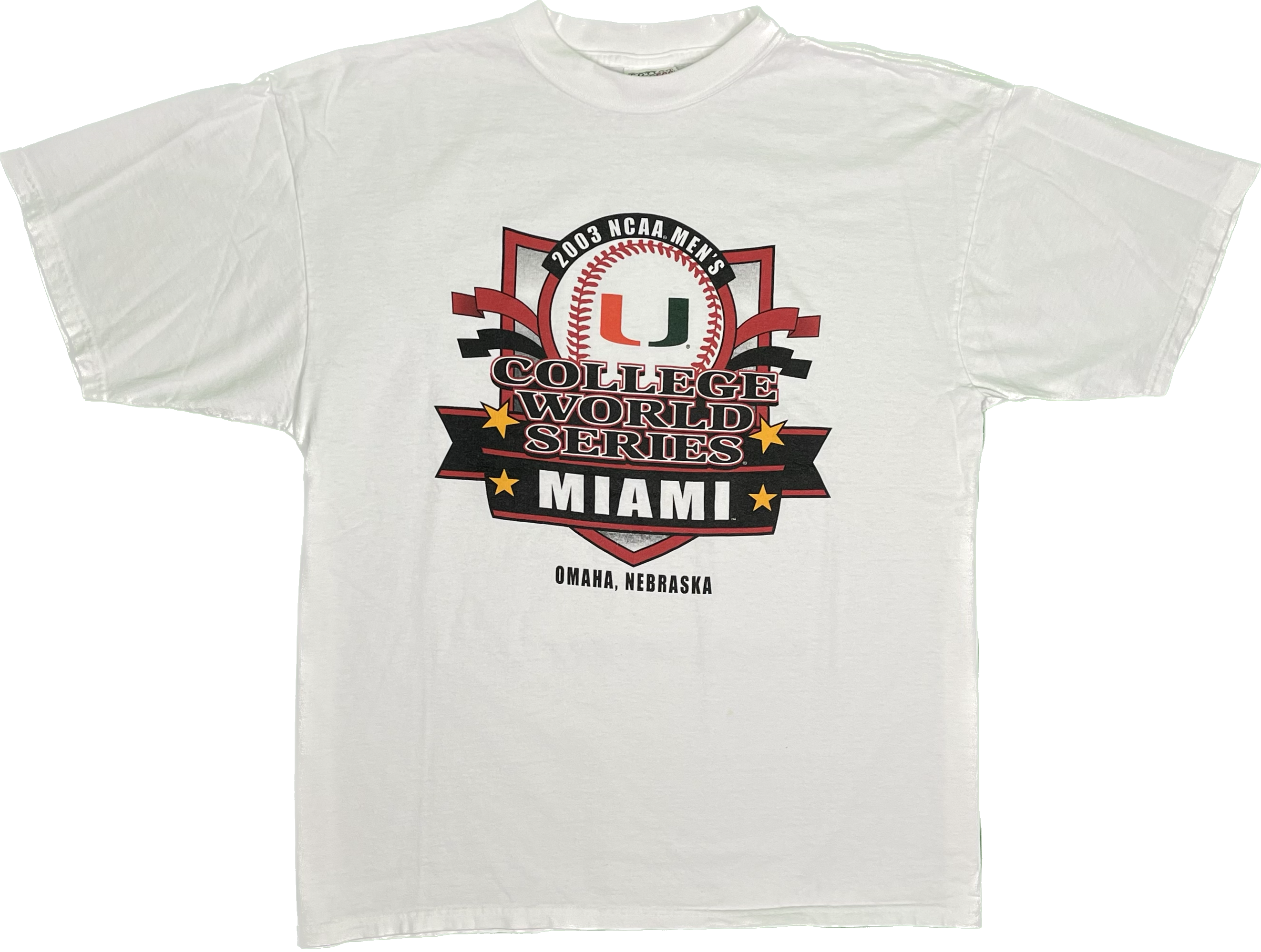 03&#39; University of Miami College World Series Vintage T-Shirt