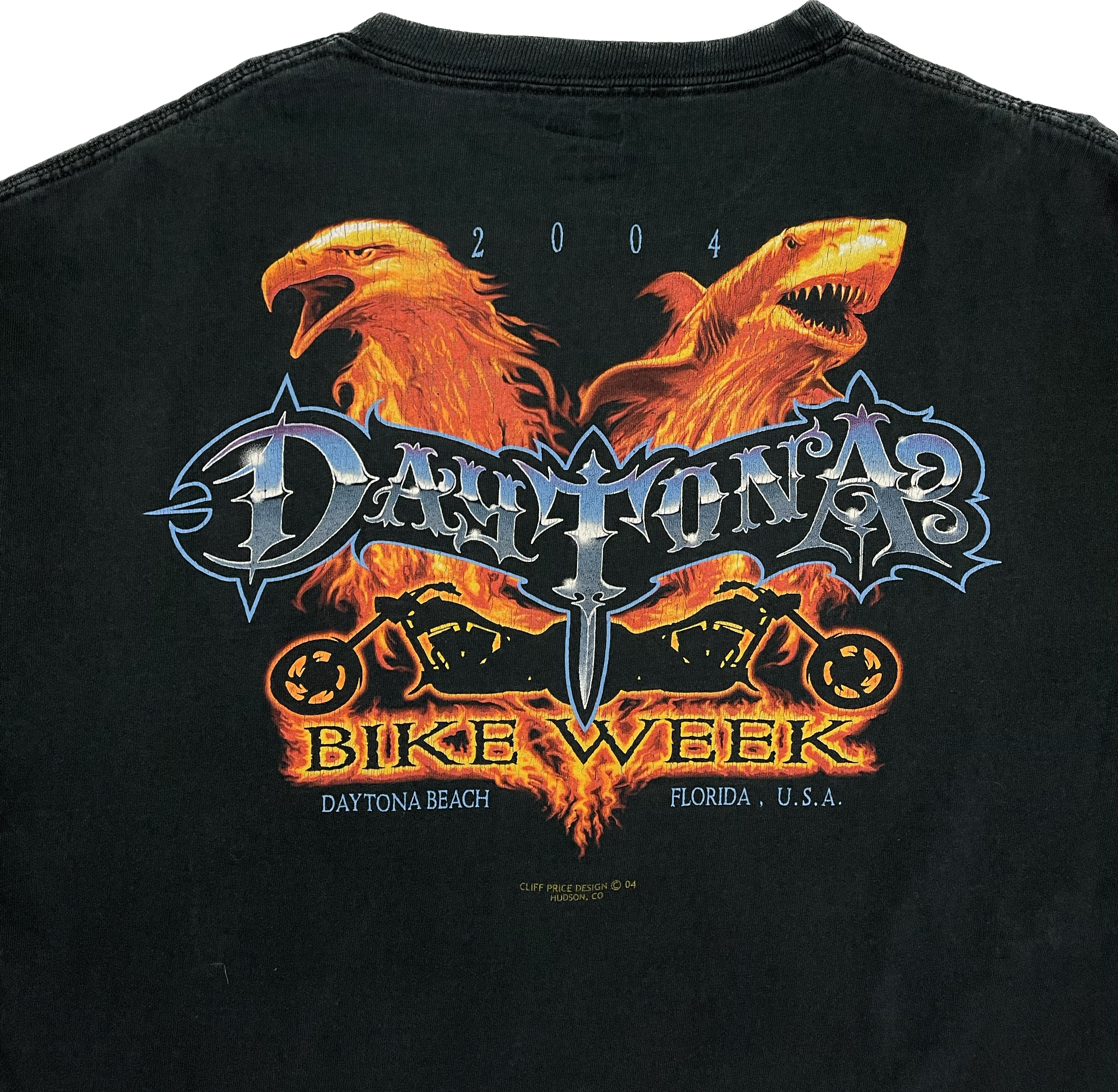 04&#39; Vintage Daytona Bike Week T-Shirt