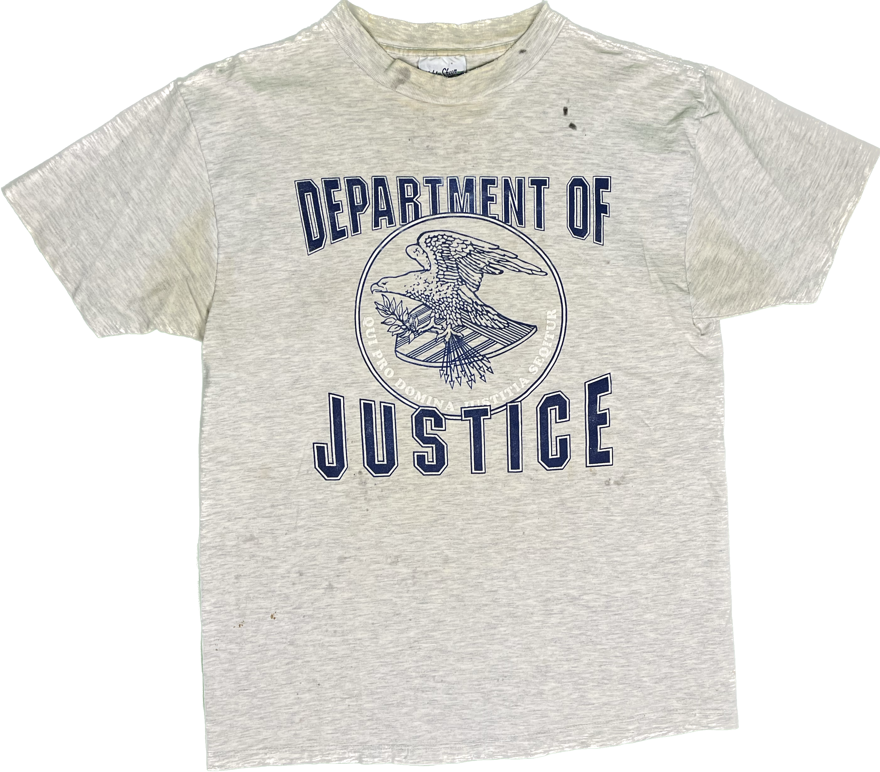 Department of Justice Vintage Distressed Look T-Shirt