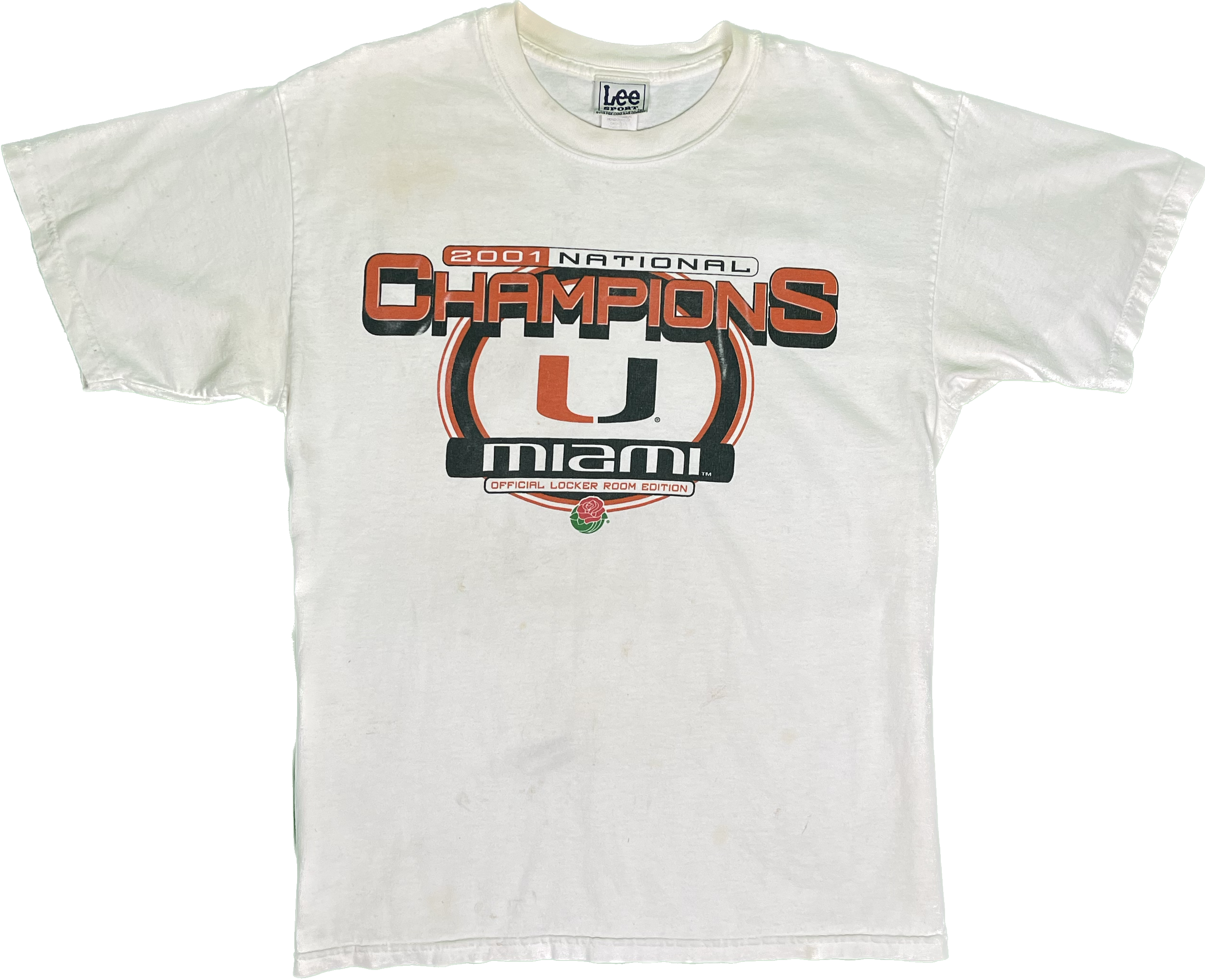 01&#39; University of Miami National Champions Vintage T-Shirt