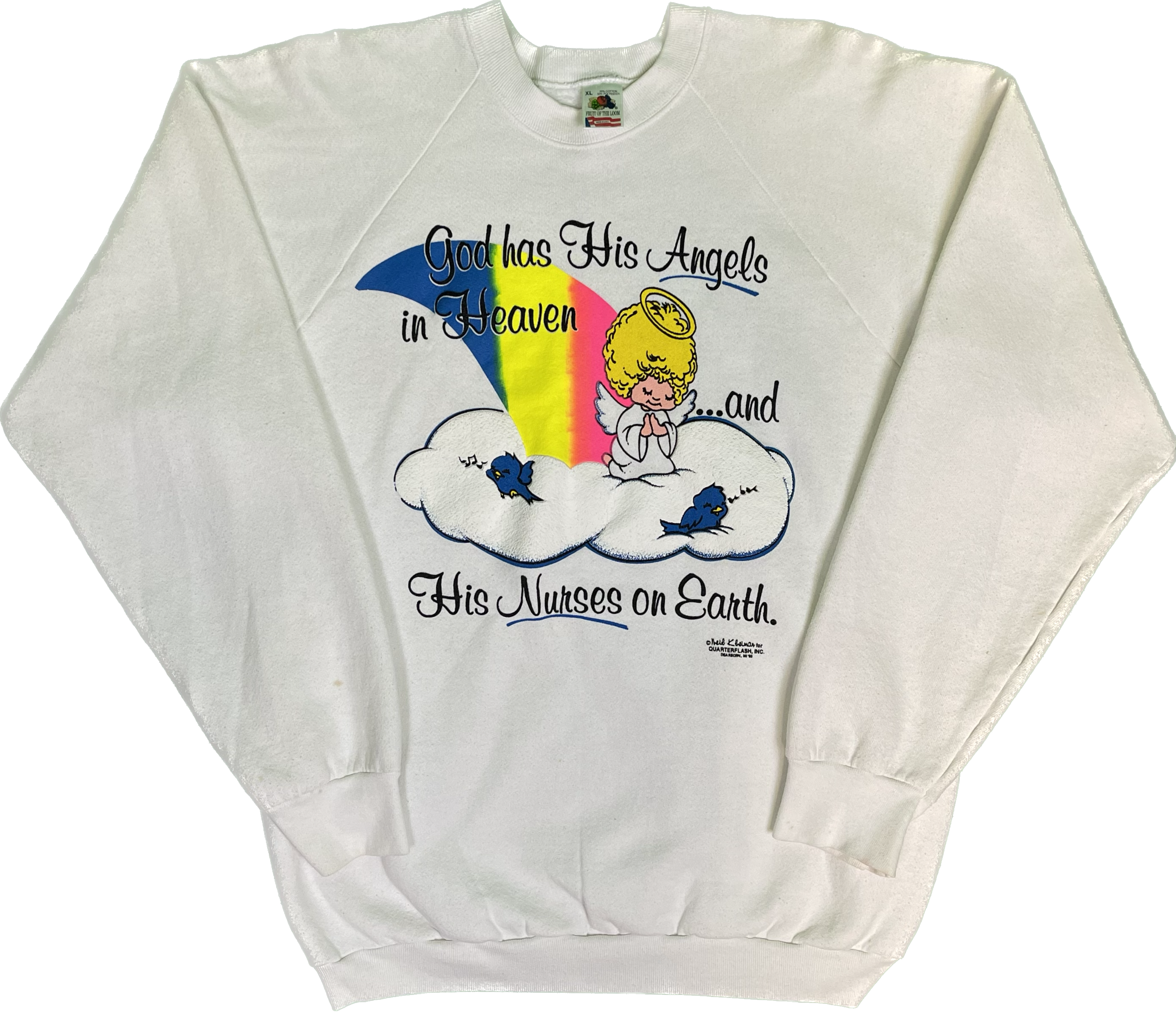 93&#39; God has his Angels in Heaven Vintage Sweatshirt