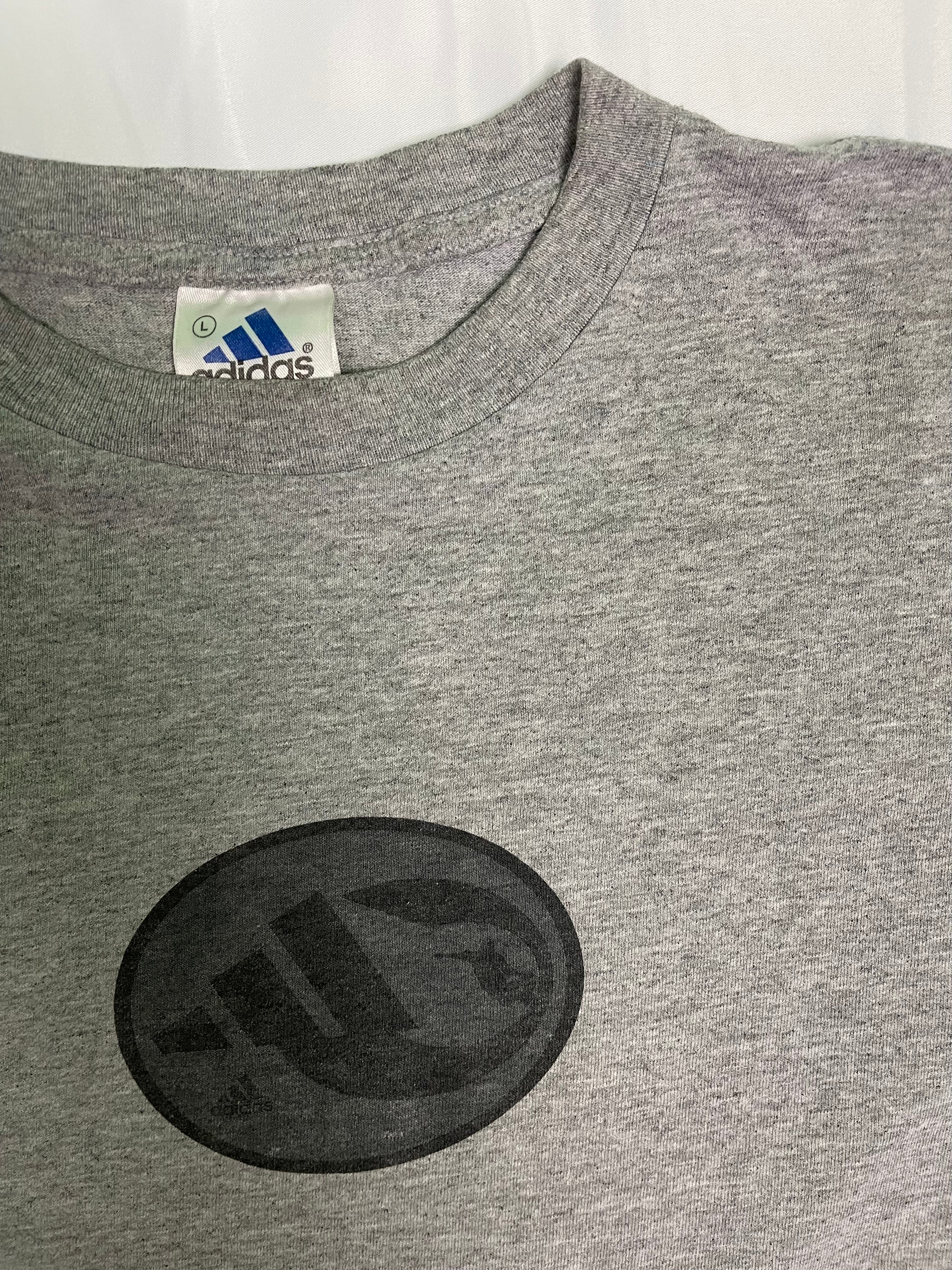 Adidas Vintage Soccer T-Shirt Grey